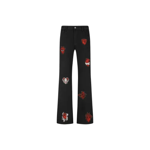 NEAR HERE Черный Унисекс Джинсы