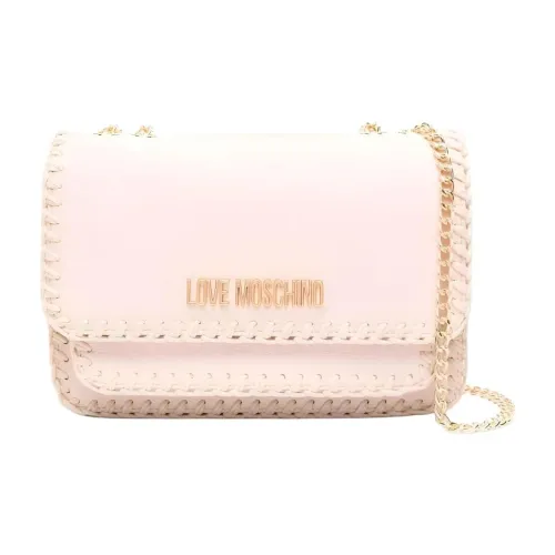 LOVE MOSCHINO Полиуретан Сумка через плечо Женская Розовая