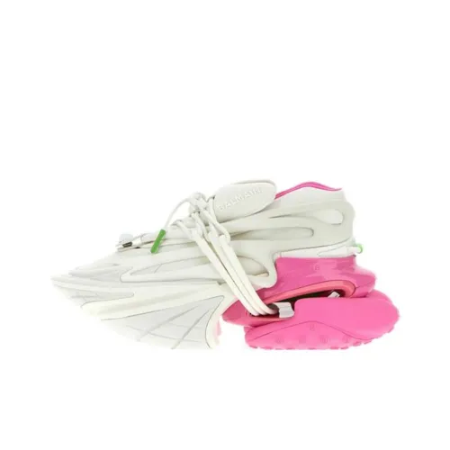 BALMAIN Unicorn Низкий Топ Повседневная Обувь Женская Розовая Белая