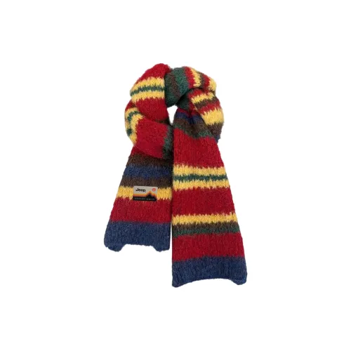 Jeep Смесовая шерсть Вязаные шарфы Унисекс