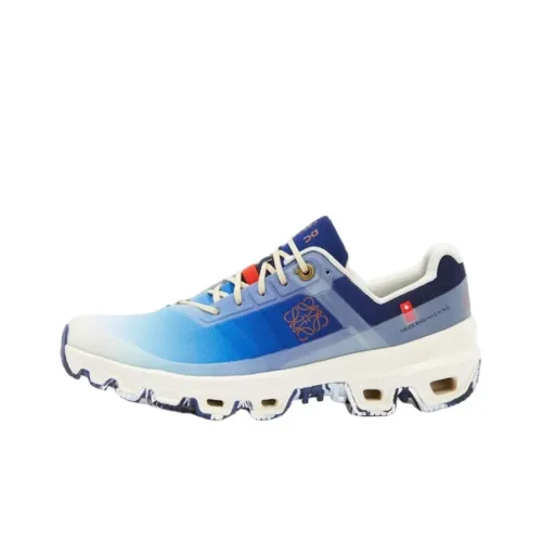 On x LOEWE Cloudventure Устойчивый к истиранию Низкий Топ Спортивная Повседневная Обувь Женская Градиент Синий