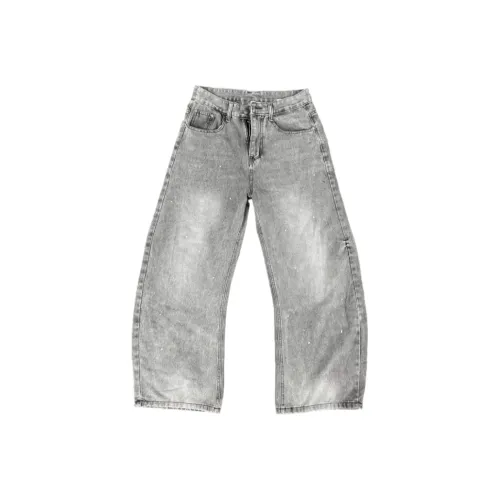 CAT'S PAW Серый Унисекс Джинсы