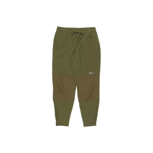 Saucony Темно-оливковые Мужские Повседневные Штаны