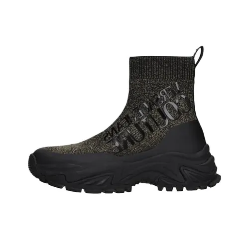 VERSACE JEANS Couture Амортизация Высокий Топ Спортивная Повседневная Обувь Женская Черная