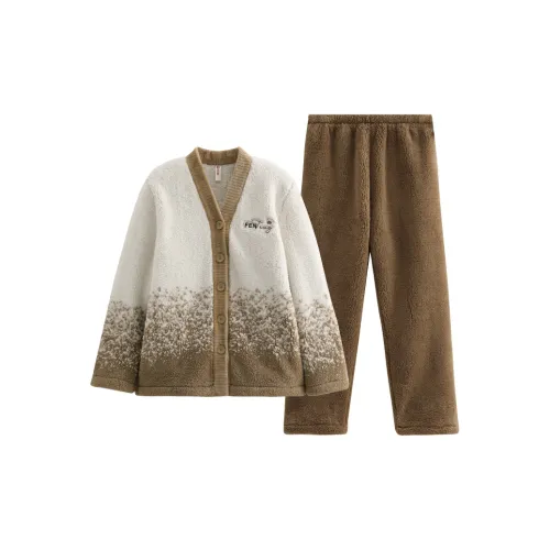 FENTENG FX26940606 Светлый хаки Женские Пижамные комплекты