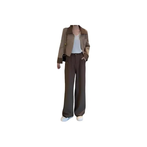 HAPG Кофе Женские Повседневные Костюмы