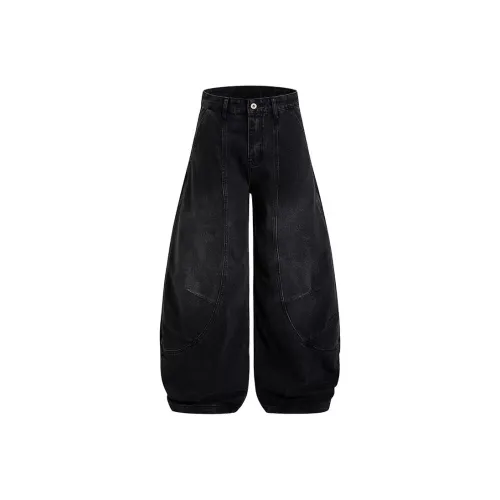 PLQV Черные Унисекс Джинсы