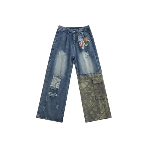 Wooden Rabbit Синий Мужской Джинсы