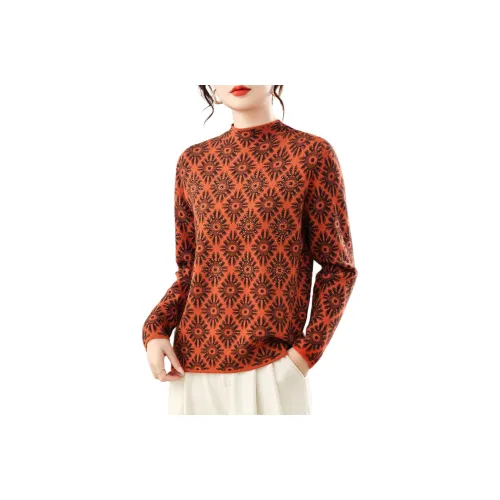 MJ Осенний Зимний Трикотаж Женский