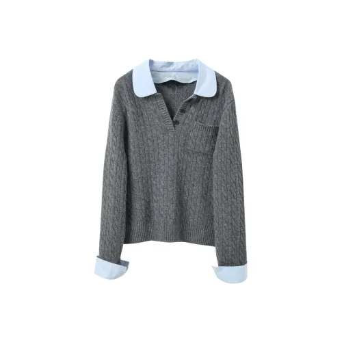 3COLOUR Фотиния Серый Женский Трикотаж