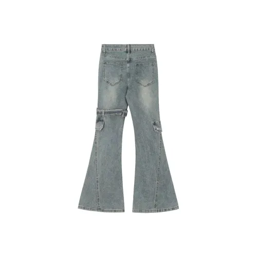 MGDOHOME Винтажные синие женские джинсы