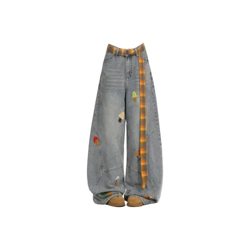 FUNST Ностальгические синие женские джинсы