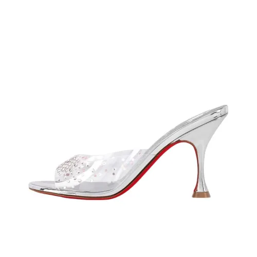 CL Шлепанцы Женские Серебряные