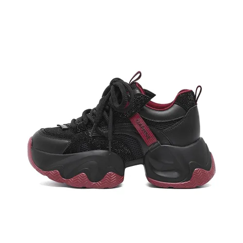 DAPHNE Устойчивые к истиранию противоскользящие низкие топовые кроссовки с толстой подошвой женские