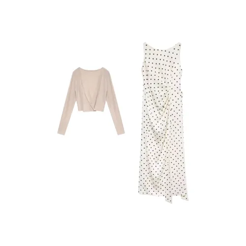 COVT Пальто+Платье Женские Комплекты с Юбкой