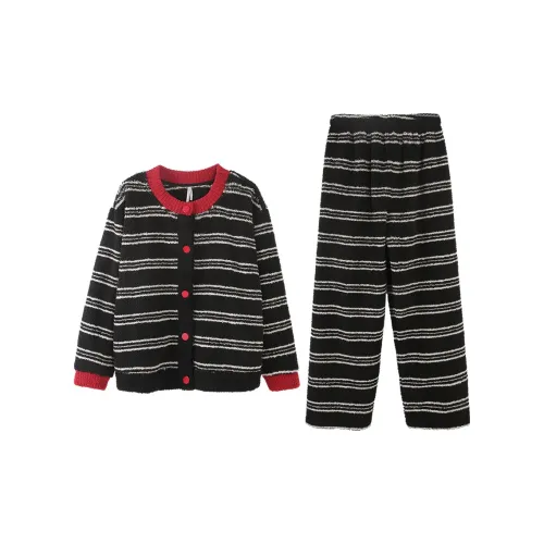 Aannsfam Основной черный женский пижамный комплект