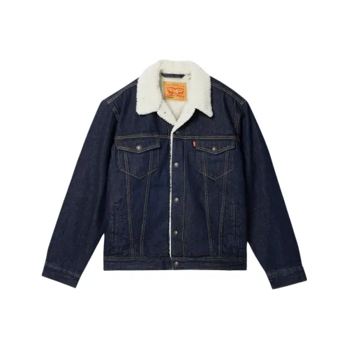Levis Темно-синие Унисекс Джинсовые куртки