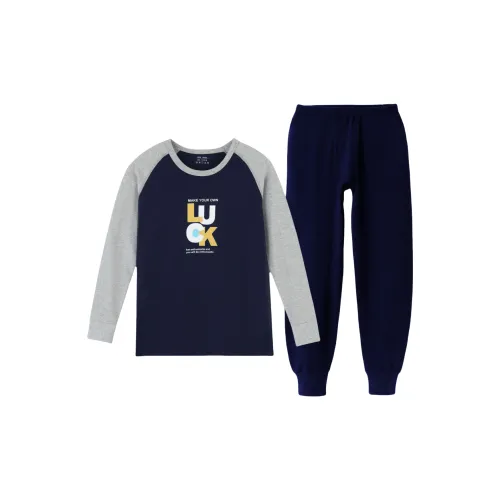 Темно-синий синий мужской термокостюм