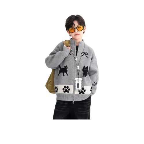 MUMUWU HOUSE Серый Детские Свитера