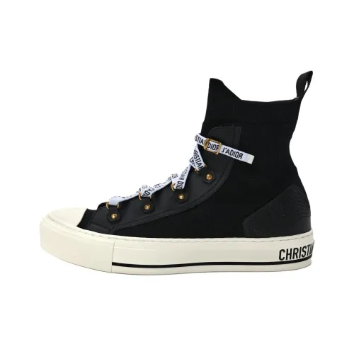 DIOR Walk'n'Dior Высокий Топ Стильный Скейтбординг Женские Черный