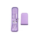 Кожаная сумка, стиль, фиолетовый, комплект из 7 предметов