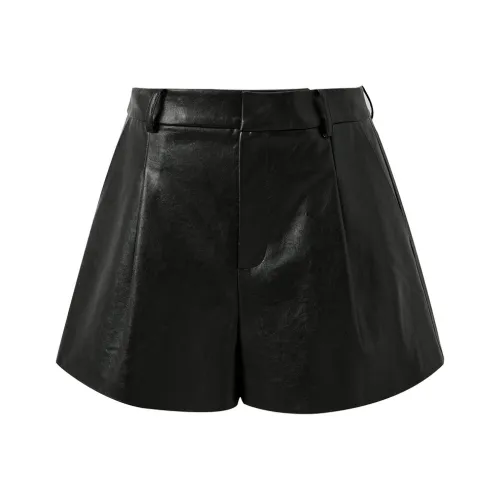 3COLOUR Классический черный Женские Повседневные шорты