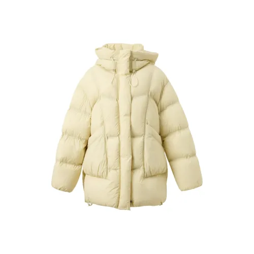 3COLOUR Cream Yellow Women's Down Jackets