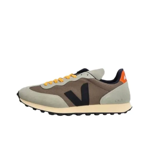 VEJA Rio Branco Амортизация Низкий Топ Повседневная Обувь Унисекс Коричневый Зеленый