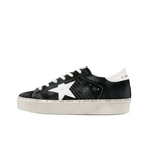Golden Goose Hi Star Low Топ Скейтборд Кроссовки Женские Черные Потертый