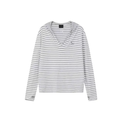 Wang Leshi Серые Женские T-рубашки