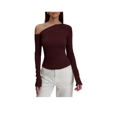 Meshki Off Плечо ДОЛГИЙ РУКАВ Трикотаж Женский