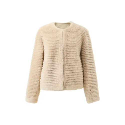 3COLOUR Абрикос Женские Меховые изделия