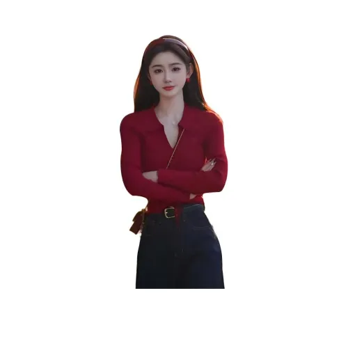 HAPG Красный Женский Трикотаж