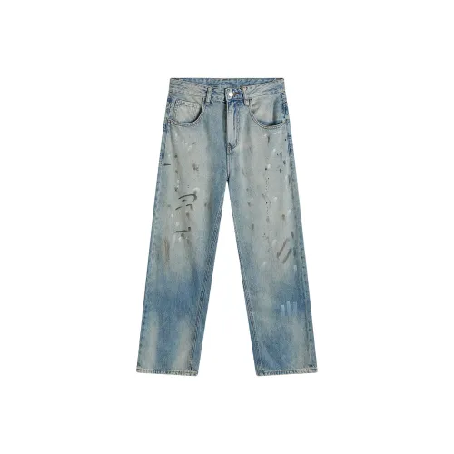 Fingercroxx Джинсовый синий Мужские Джинсы