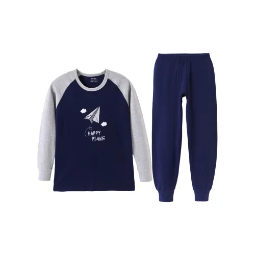 Темно-синий синий мужской термокостюм