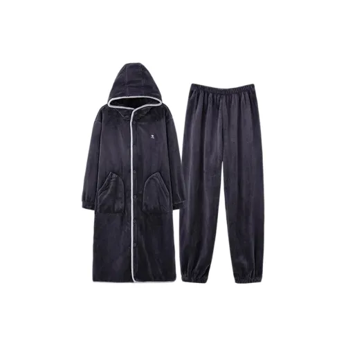 ЮЙЧЖАОЛИНЬ Черный мужской Банные халаты