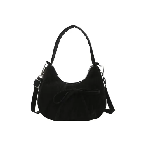 Meter Легкий с высокой текстурой сумка через плечо обычный черный