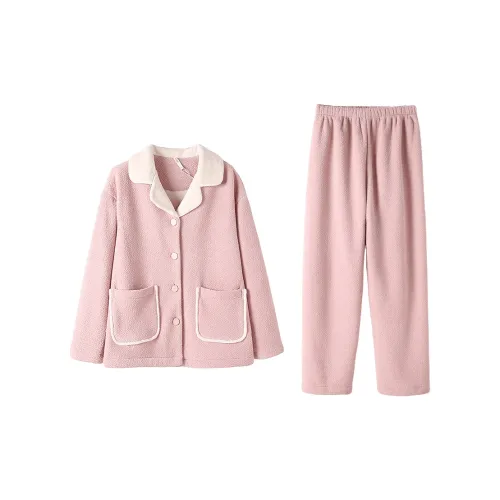 Aannsfam Пастельно-розовый Женский комплект пижам