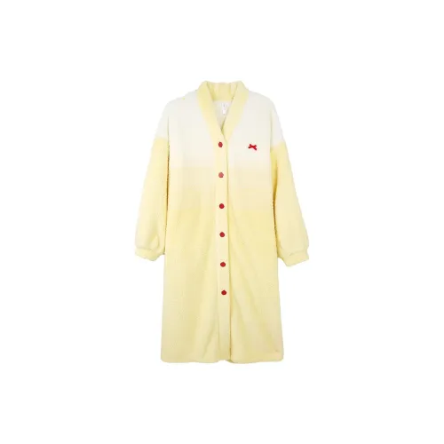 Aannsfam Лунный Желтый Женские Банные халаты