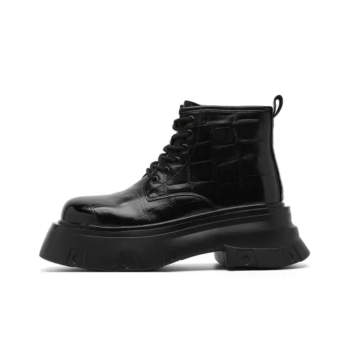 V ZERO FIVE Big Head Ботинки Короткий MID Голень Martin Boot 5CM Мужской Европейская и американская мода Модный