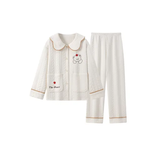 XIAOLIZI Cute Bear Женские Пижамные Комплекты