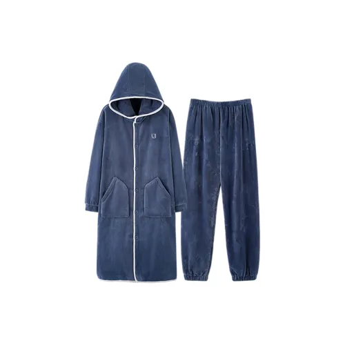 ЮЙЧЖАОЛИНЬ Sleep Халат Осенний и Зимний Мужской