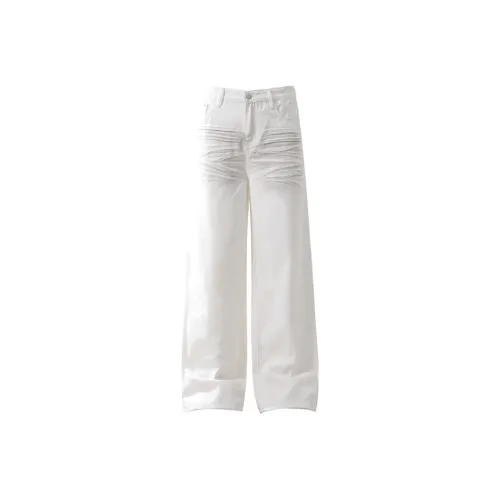 PANDA ADEVIL Белый Унисекс Джинсы