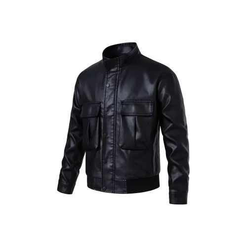 Paddy Julia Кожа Куртка Пальто Утеплённый Унисекс