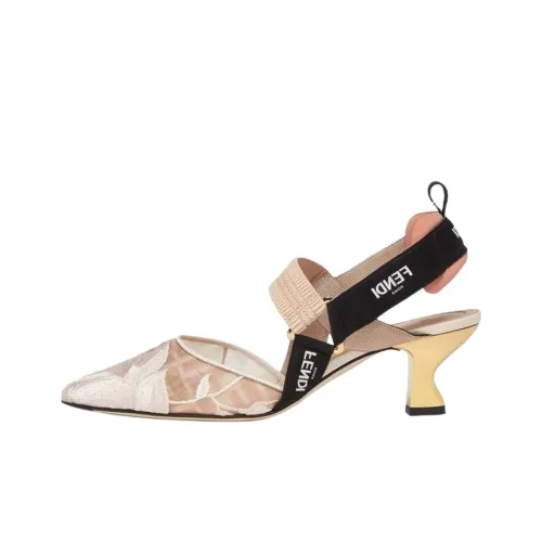 FENDI Colibri Боковая Стелька Каблук 5,5 см Женские Розовые