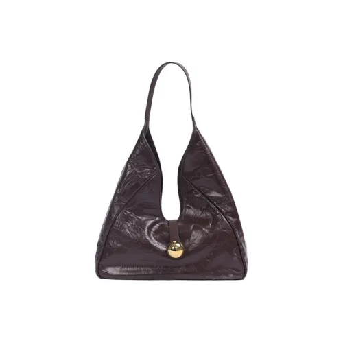 Folli Follie Сумка для ношения через плечо из натуральной коровьей кожи среднего размера женская коричневая