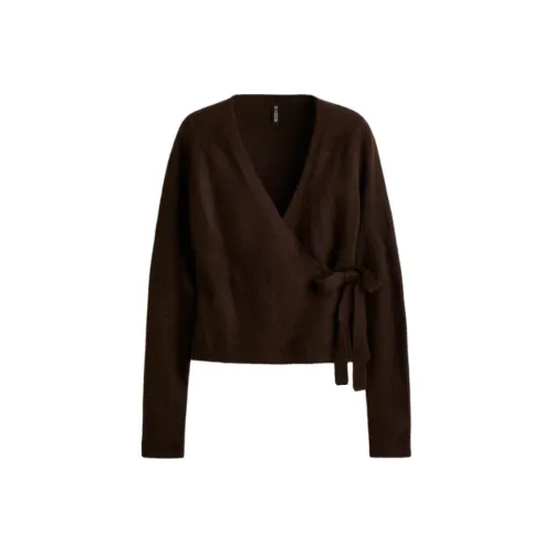 H M Темно-коричневый Женский Трикотаж