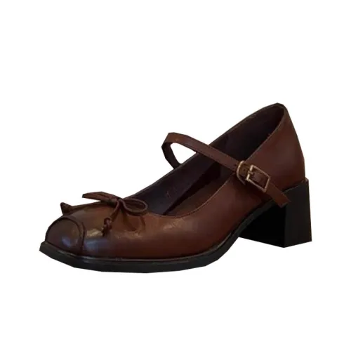 CAOT Грубый каблук Мэри Джейн Женские туфли