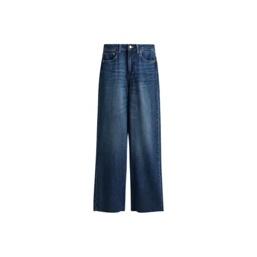 H M Темно-дженговый синий женский джинсы