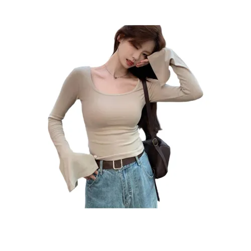 MIIOW Молочно-чайный Бежевый Женские T-рубашки